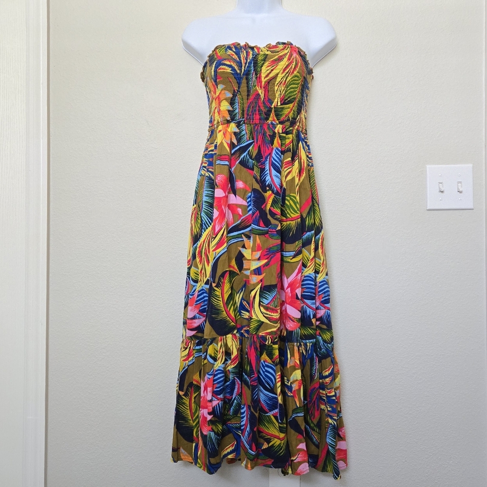 Aerie Floral Midi Dress size XS